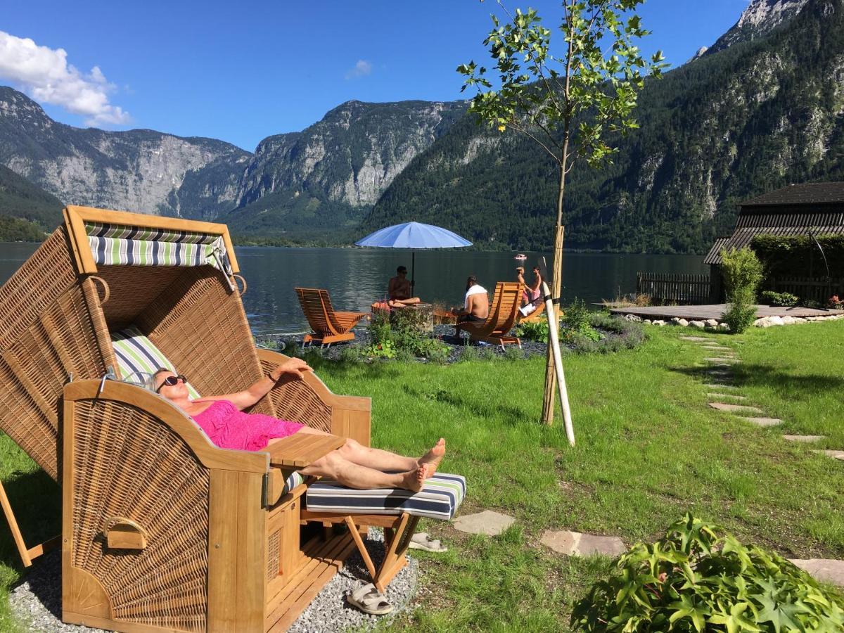 Glueck Am See - Apartment Mit Seezugang Hallstatt Exteriör bild