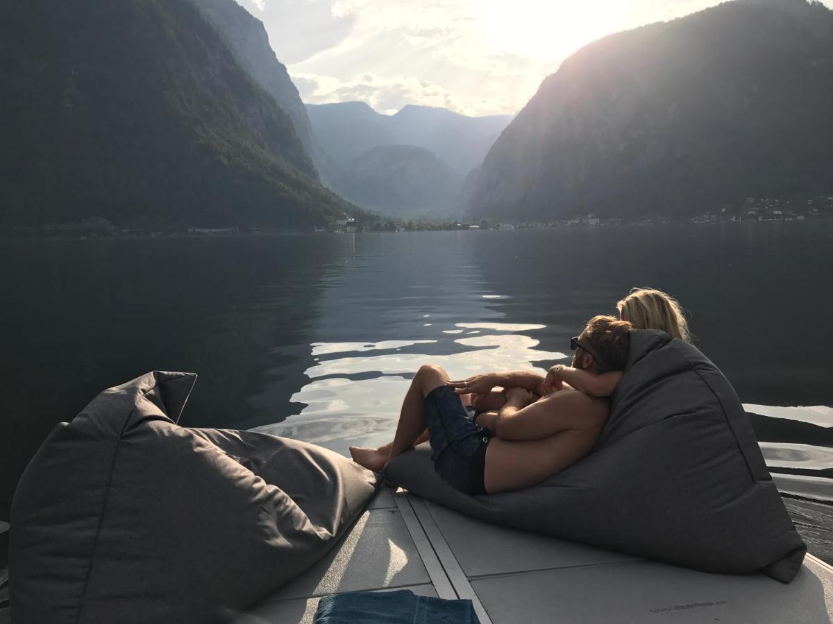 Glueck Am See - Apartment Mit Seezugang Hallstatt Exteriör bild