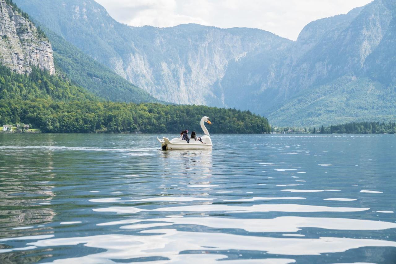Glueck Am See - Apartment Mit Seezugang Hallstatt Exteriör bild